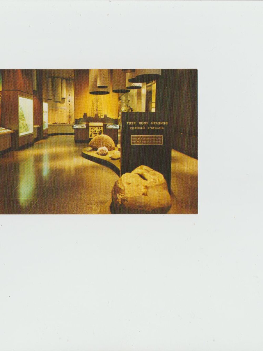 Provincial Museum And Archives Of Alberta " Beneath Your Feet " Postcard